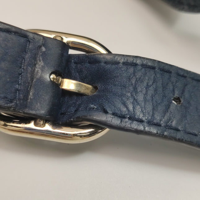 Gucci Jackie 1961 Medium Navy Suede Leather Bag