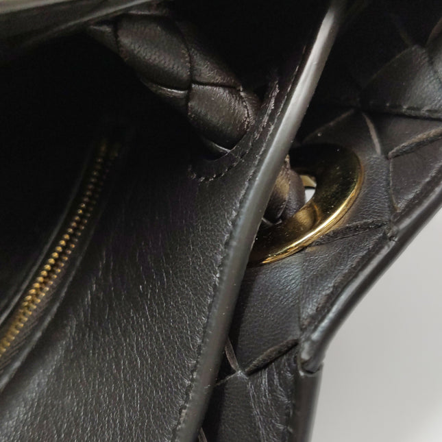 Bottega Veneta Andiamo Large Dark Chocolate Brown Handbag