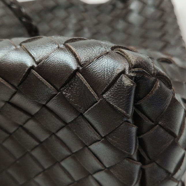Bottega Veneta Andiamo Large Dark Chocolate Brown Handbag