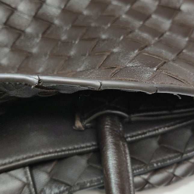 Bottega Veneta Andiamo Large Dark Chocolate Brown Handbag