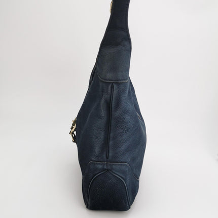 Sac Gucci Jackie 1961 en daim bleu marine, taille moyenne