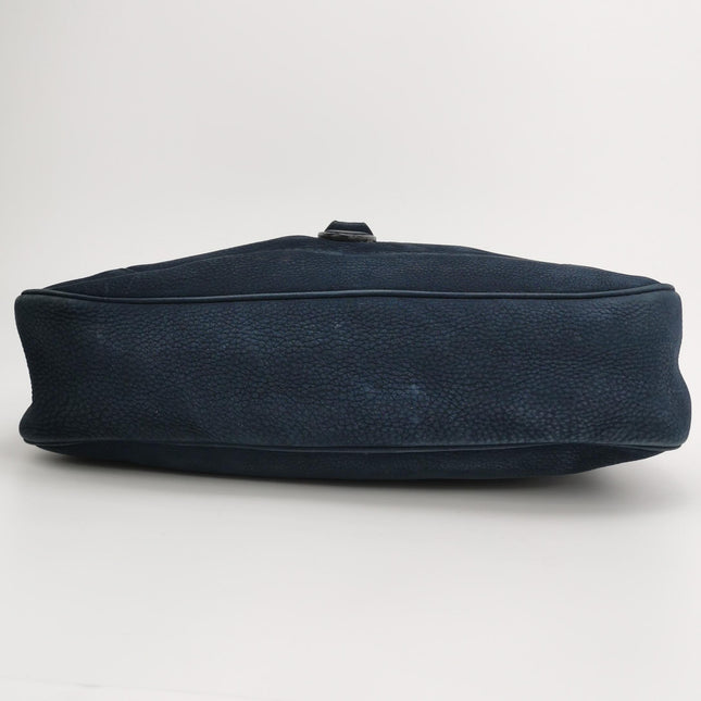 Gucci Jackie 1961 Medium Navy Suede Leather Bag