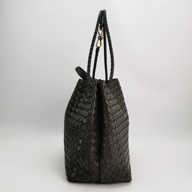 Bottega Veneta Andiamo Large Dark Chocolate Brown Handbag