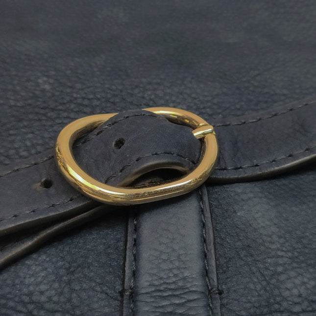 Gucci Jackie 1961 Medium Navy Suede Leather Bag