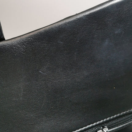 Chanel Classic Flap Jumbo Black Lambskin Leather Double Flap Silver Hardware 2011