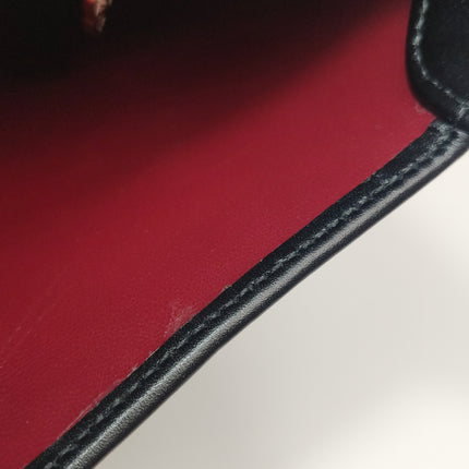 Sac à bandoulière en cuir noir petit modèle Gucci Jackie 1961 Fermoir S24