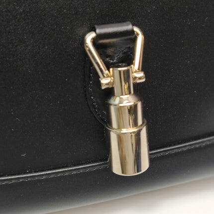 Sac à bandoulière en cuir noir petit modèle Gucci Jackie 1961 Fermoir S24
