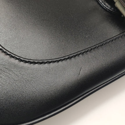 Sac à bandoulière en cuir noir petit modèle Gucci Jackie 1961 Fermoir S24