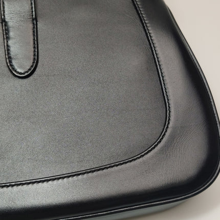 Sac à bandoulière en cuir noir petit modèle Gucci Jackie 1961 Fermoir S24