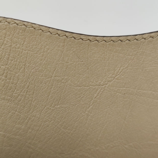 Gucci Bamboo 1947 Ostrich Leather Small Dark Beige With Strap