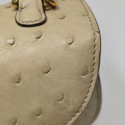 Sac à main Gucci Bamboo 1947 moyen en cuir noir