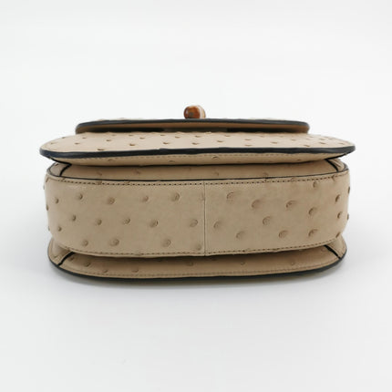 Sac à main Gucci Bamboo 1947 moyen en cuir noir