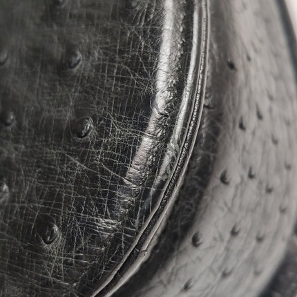 Sac à main Gucci Bamboo 1947 moyen en cuir noir