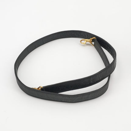 Sac à main Gucci Bamboo 1947 moyen en cuir noir