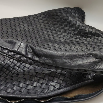 Bottega Veneta Veneta Sac Hobo Maxi en Cuir Noir 52-54cm