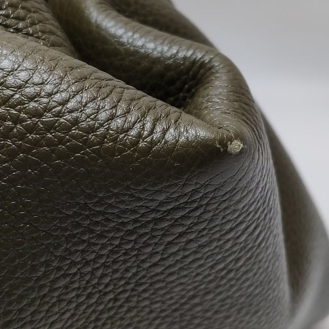 Gucci Softbit Maxi Shoulder Bag Olive Green Calfskin Leather 2024
