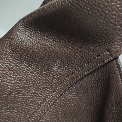 Sac à bandoulière Gucci Softbit Maxi en cuir de veau marron foncé
