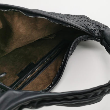 Bottega Veneta Veneta Sac Hobo Maxi en Cuir Noir 52-54cm