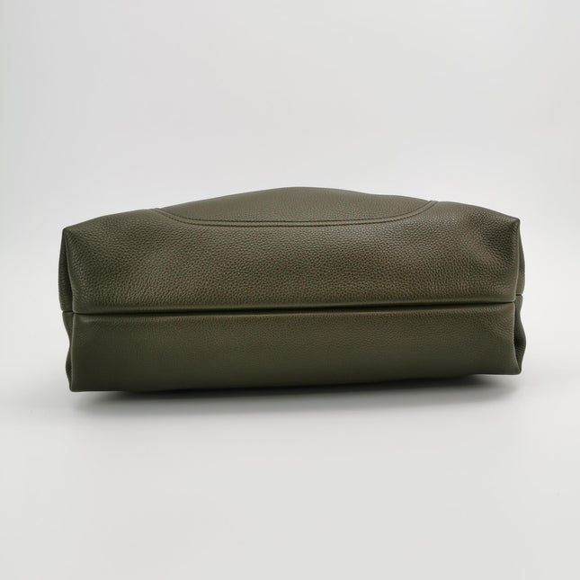 Gucci Softbit Maxi Shoulder Bag Olive Green Calfskin Leather 2024