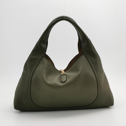 Sac à bandoulière Gucci Softbit Maxi en cuir de veau vert olive 2024