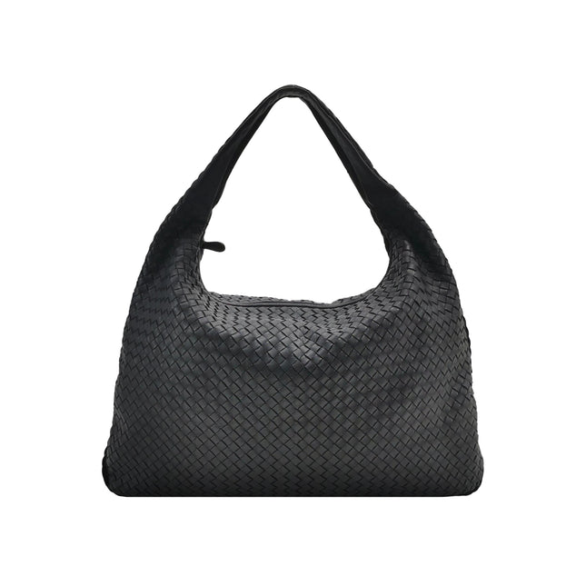 Bottega Veneta Veneta Hobo Maxi Black Leather 52-54cm