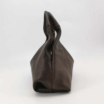 Sac à bandoulière Gucci Softbit Maxi en cuir de veau marron foncé