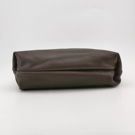 Sac à bandoulière Gucci Softbit Maxi en cuir de veau marron foncé