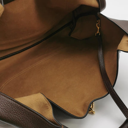 Sac à bandoulière Gucci Softbit Maxi en cuir de veau marron foncé