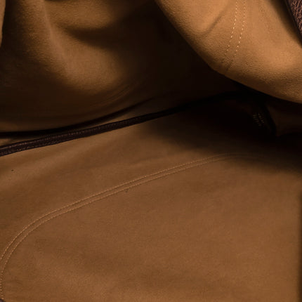 Sac à bandoulière Gucci Softbit Maxi en cuir de veau marron foncé