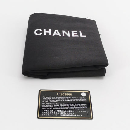 Sac Reporter Chanel Cambon multi-poches, taille moyenne, en cuir de veau noir avec CC noir