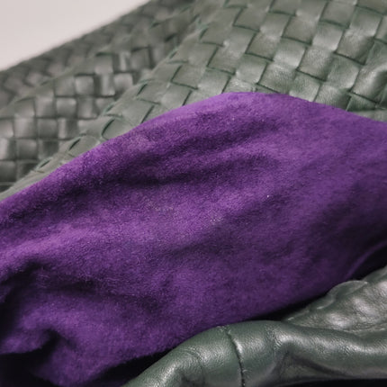 Bottega Veneta Belly Hobo Intrecciato Dark Green Nappa Leather Large 50cm