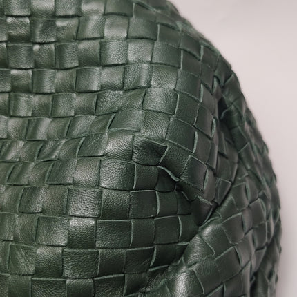 Bottega Veneta Belly Hobo Intrecciato Dark Green Nappa Leather Large 50cm