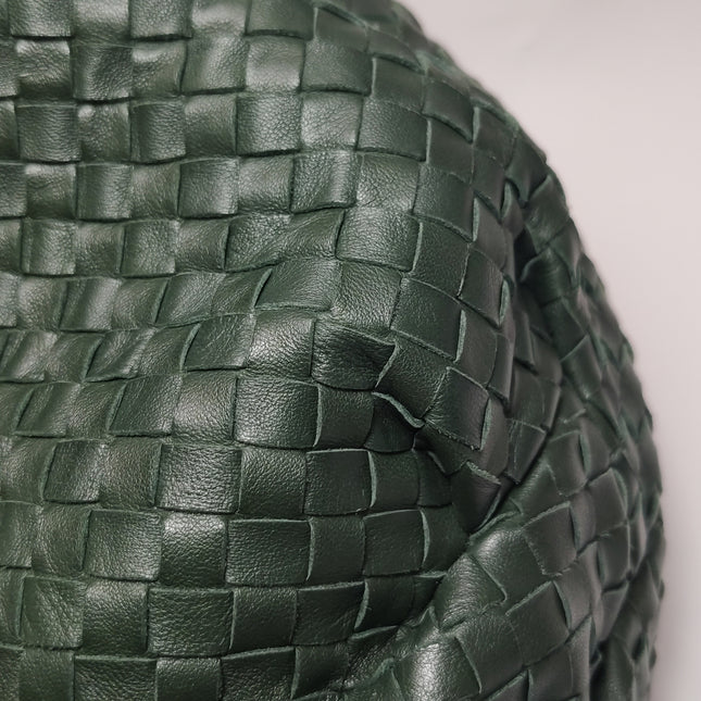 Bottega Veneta Belly Hobo Intrecciato Dark Green Nappa Leather Large 50cm