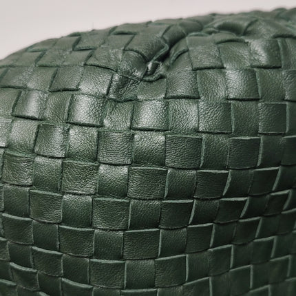 Bottega Veneta Belly Hobo Intrecciato Dark Green Nappa Leather Large 50cm