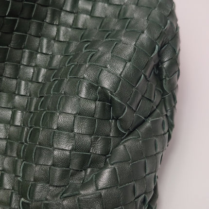 Bottega Veneta Belly Hobo Intrecciato Dark Green Nappa Leather Large 50cm
