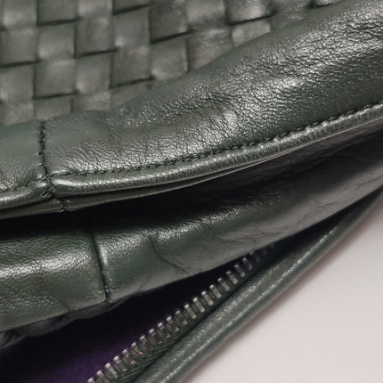 Bottega Veneta Belly Hobo Intrecciato Dark Green Nappa Leather Large 50cm