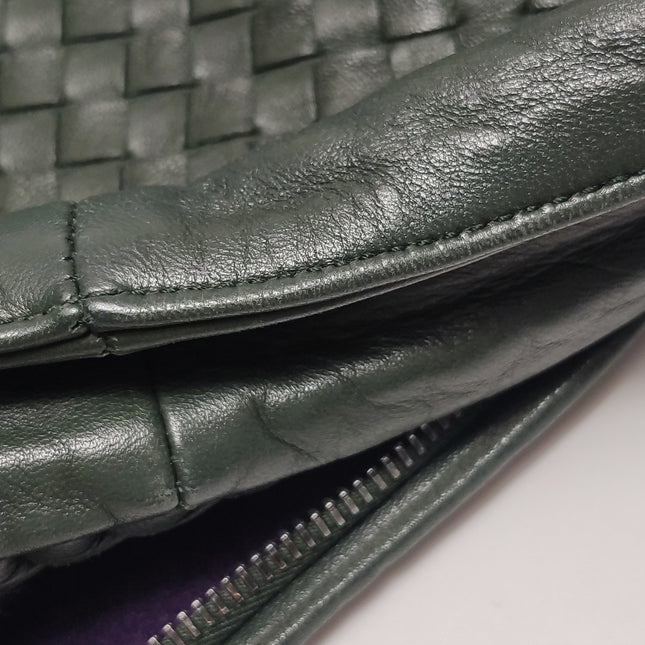 Bottega Veneta Belly Hobo Intrecciato Dark Green Nappa Leather Large 50cm