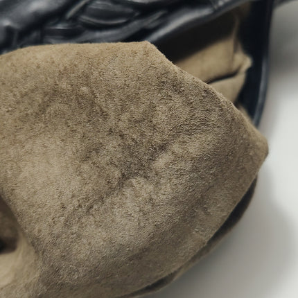 Bottega Veneta Veneta Hobo Maxi Black Leather and Velvet 52cm