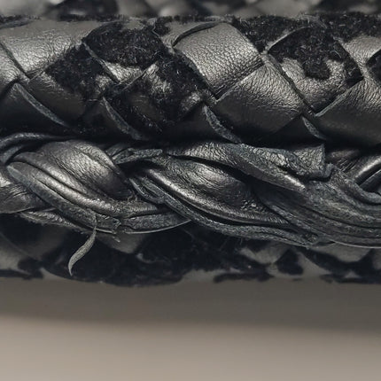 Bottega Veneta Veneta Hobo Maxi Black Leather and Velvet 52cm