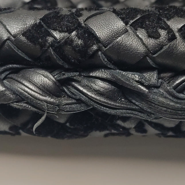 Bottega Veneta Veneta Hobo Maxi Black Leather and Velvet 52cm