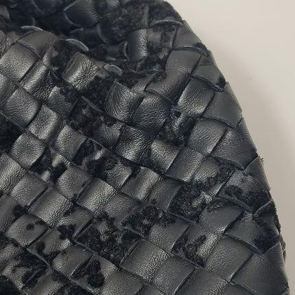 Bottega Veneta Veneta Hobo Maxi Black Leather and Velvet 52cm