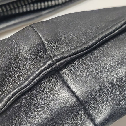 Bottega Veneta Veneta Hobo Maxi Black Leather and Velvet 52cm