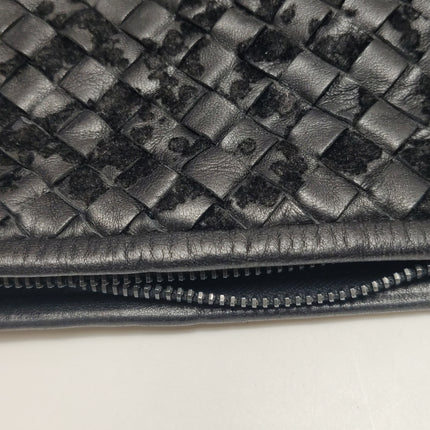 Bottega Veneta Veneta Hobo Maxi Black Leather and Velvet 52cm