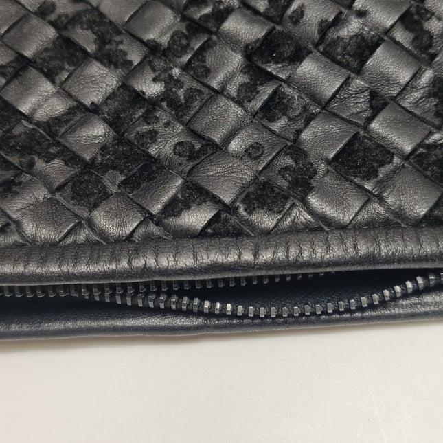 Bottega Veneta Veneta Hobo Maxi Black Leather and Velvet 52cm