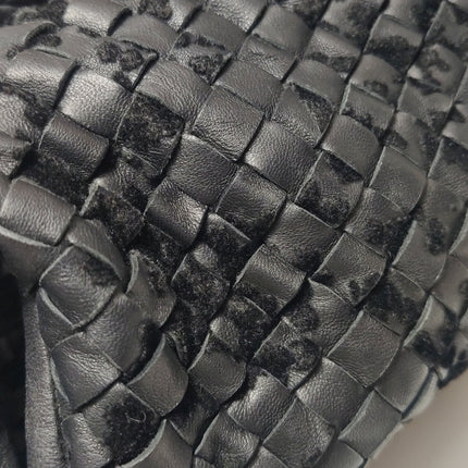 Bottega Veneta Veneta Hobo Maxi Black Leather and Velvet 52cm