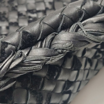 Bottega Veneta Veneta Hobo Maxi Black Leather and Velvet 52cm