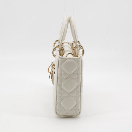 Sac à main Lady D-Joy moyen en cuir d'agneau Cannage bordeaux 2016