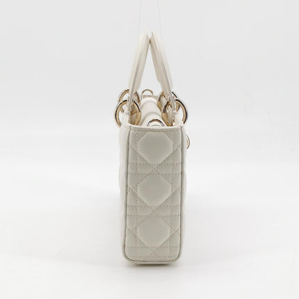 Sac à main Lady D-Joy moyen en cuir d'agneau Cannage bordeaux 2016