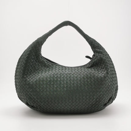 Bottega Veneta Belly Hobo Intrecciato Dark Green Nappa Leather Large 50cm