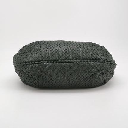 Bottega Veneta Belly Hobo Intrecciato Dark Green Nappa Leather Large 50cm